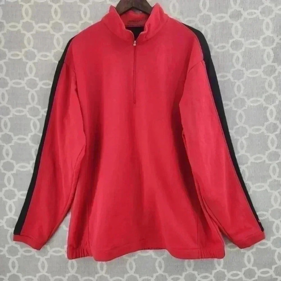 Nike Golf Mock Neck Red Pullover Golf Sweatshirt‎ Men's XL - Picture 1 of 7